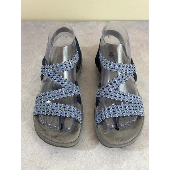 Skechers Strappy Sandals Reggae Slim Stretch Appeal-Z-Gore Blue Women’s Size 7 - Picture 1 of 12